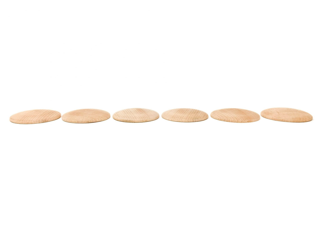 Grapat Disks Natural, 6 Pieces - vendor-unknown - Honeybee Toys