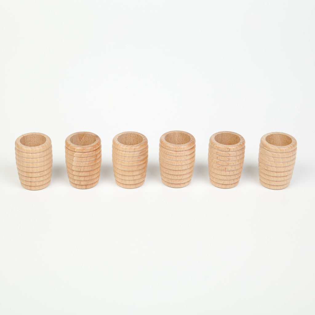 Grapat Honeycomb Beakers Natural x 6 - vendor-unknown - Honeybee Toys