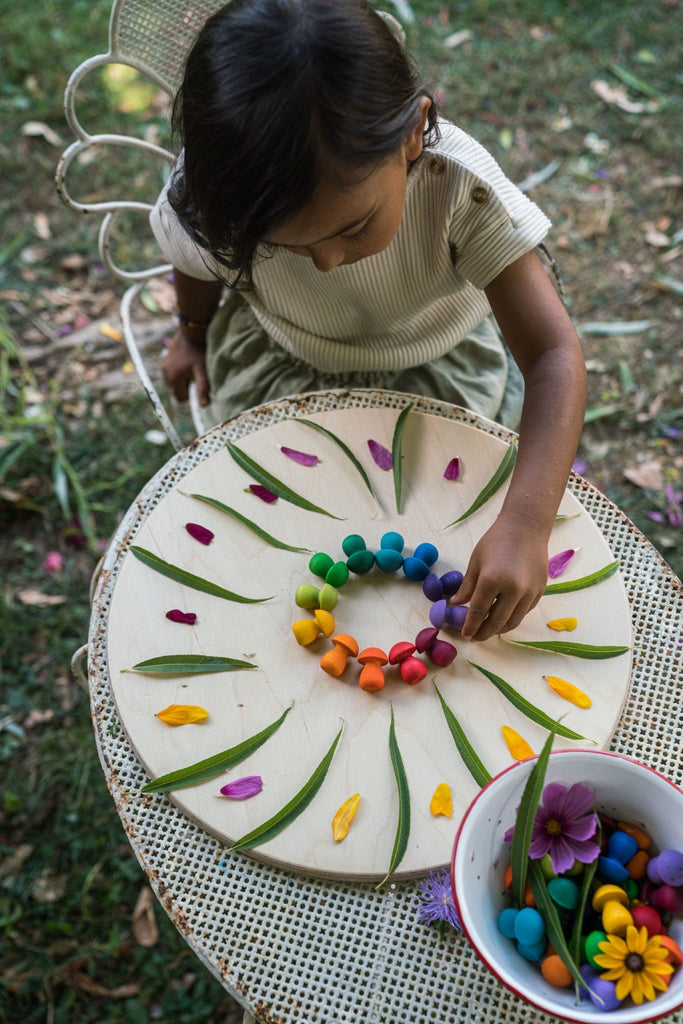 Grapat Mandala Little Rainbow Mushrooms - vendor-unknown - Honeybee Toys