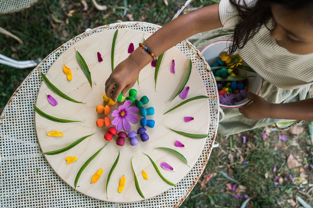 Grapat Mandala Little Rainbow Mushrooms - vendor-unknown - Honeybee Toys