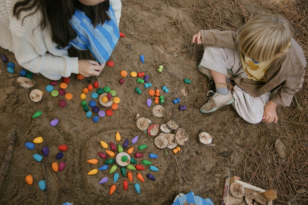 Grapat Mandala Rainbow Snowflakes - vendor-unknown - Honeybee Toys