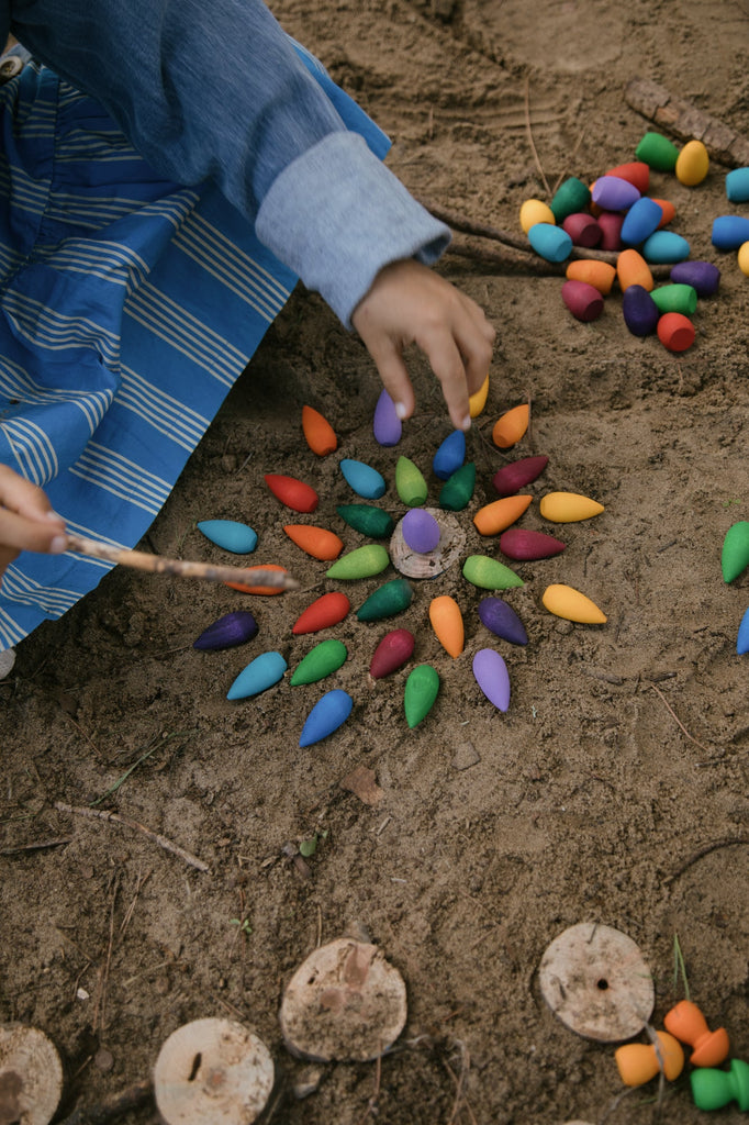 Grapat Mandala Rainbow Snowflakes - vendor-unknown - Honeybee Toys