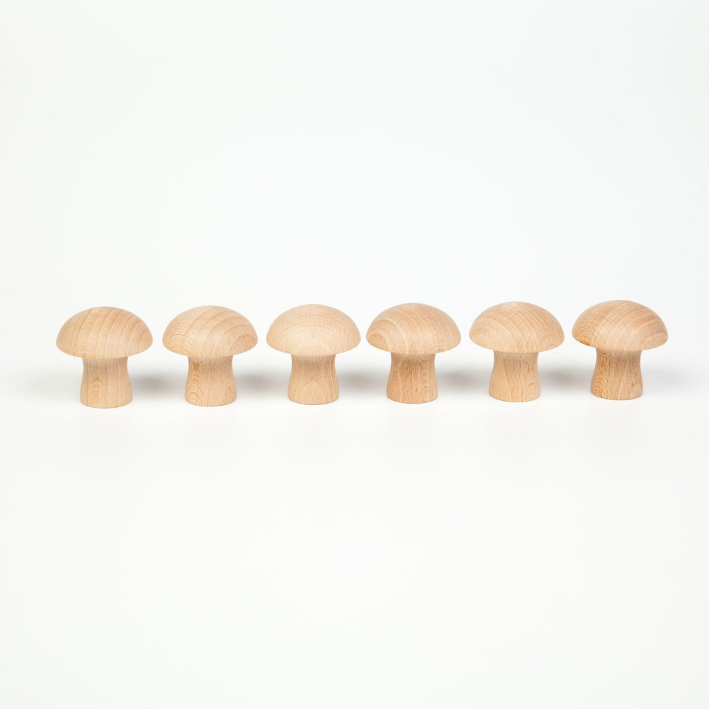 Grapat Mushroom Natural, 6 pieces - vendor-unknown - Honeybee Toys