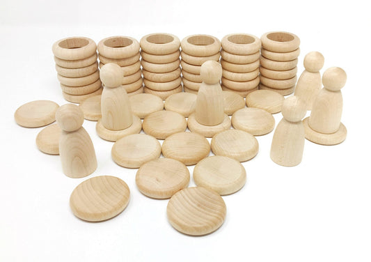 Grapat Nins, Rings & Coins Natural - vendor-unknown - Honeybee Toys