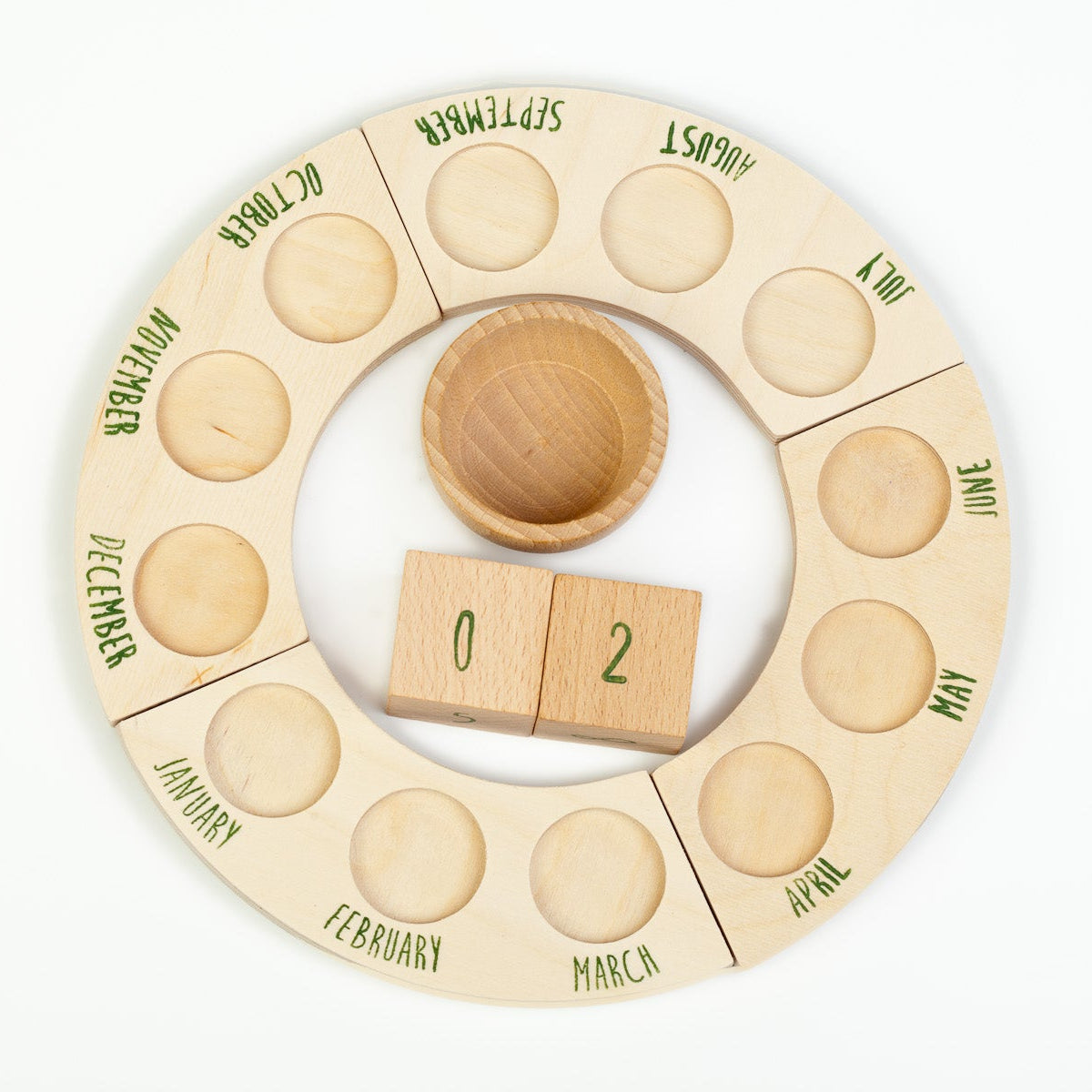 Grapat Perpetual Calendar Without Nins (English) - vendor-unknown - Honeybee Toys