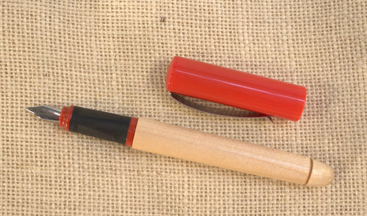 Greenfield Fountain Pen Red - vendor-unknown - Honeybee Toys