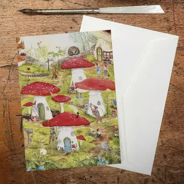 Card A6 Toadstool Village