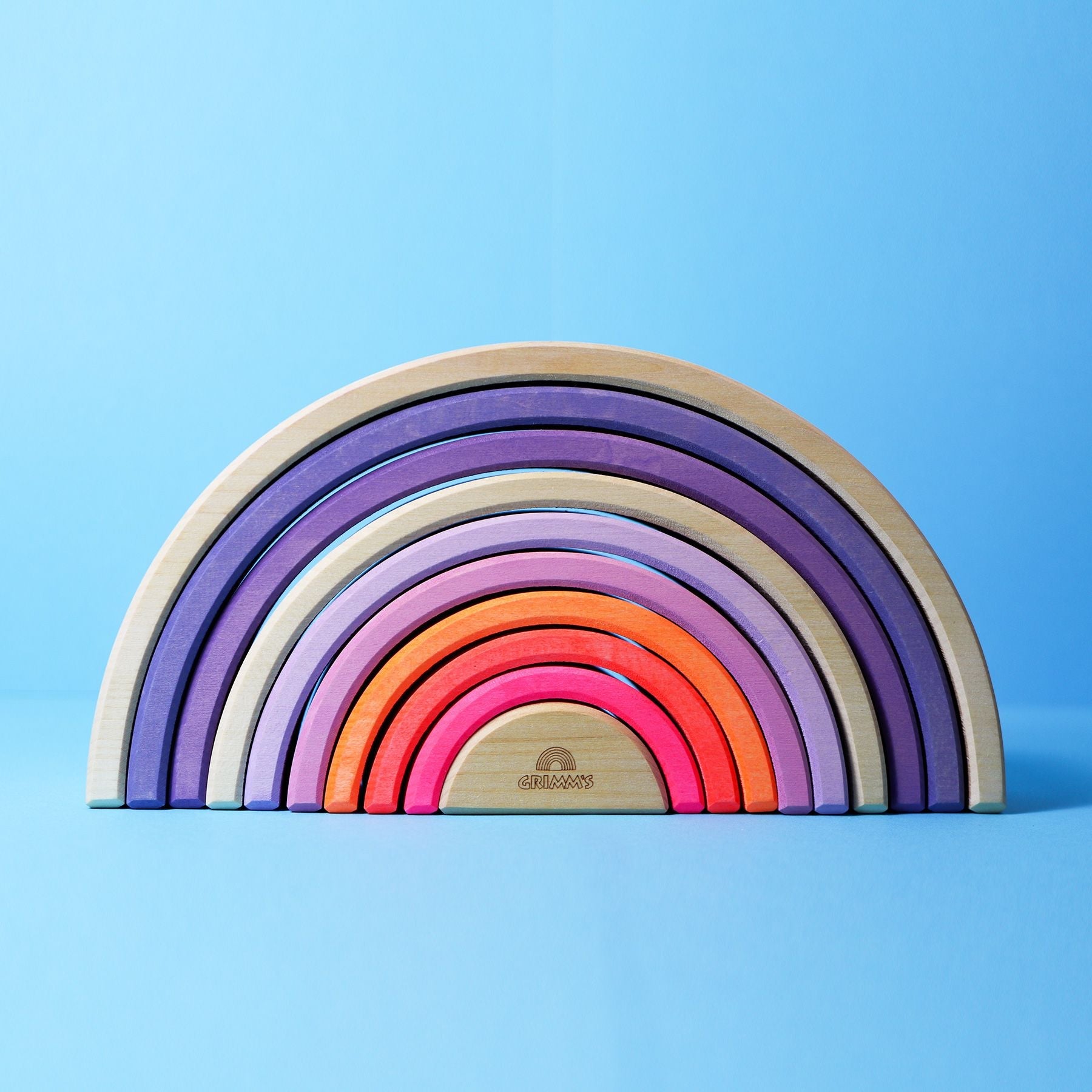 Grimm's 10 piece Rainbow Neon Pink Overstocked 45% off (Was $144 now $79.20) - vendor-unknown - Honeybee Toys