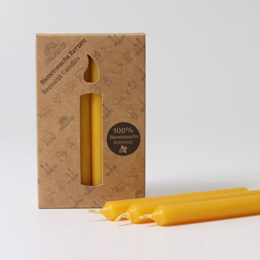 Grimm's 100% Beeswax Candle pack of 12 - vendor-unknown - Honeybee Toys