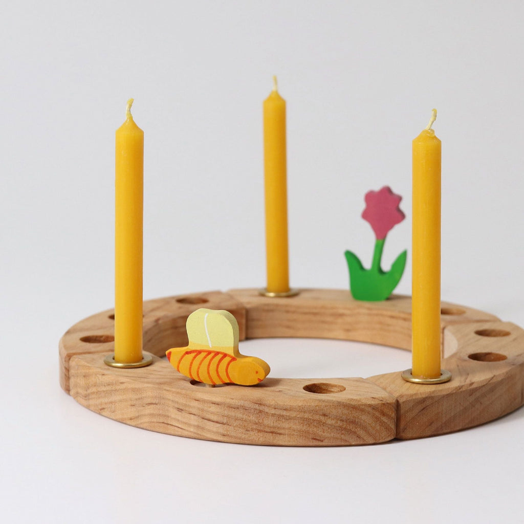 Grimm's 100% Beeswax Candle pack of 12 - vendor-unknown - Honeybee Toys