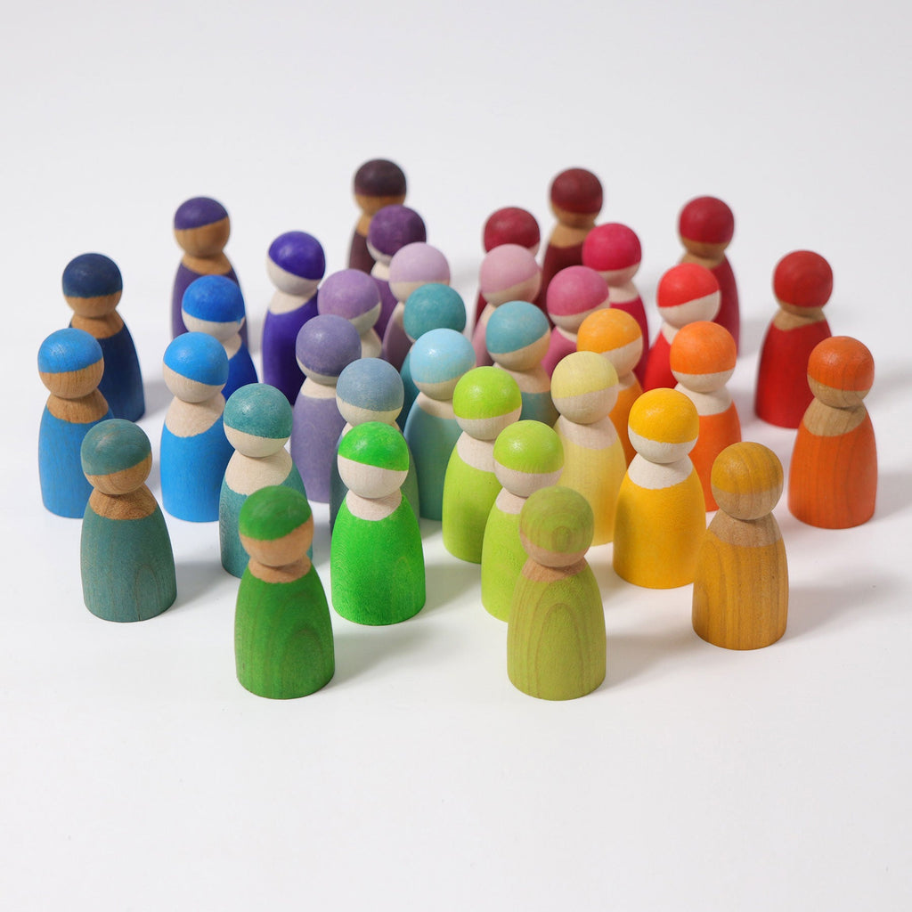 Grimm's 12 Friends Pastel - vendor-unknown - Honeybee Toys