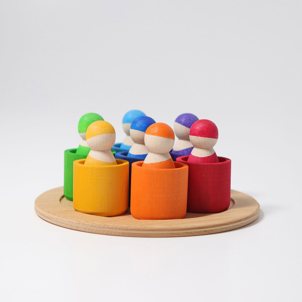 Grimm's 7 Friends in 7 Bowls - vendor-unknown - Honeybee Toys