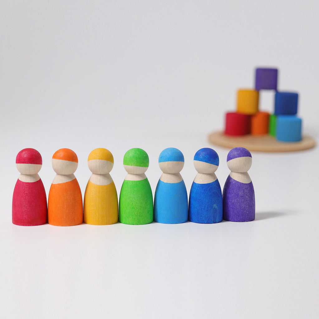 Grimm's 7 Friends in 7 Bowls - vendor-unknown - Honeybee Toys