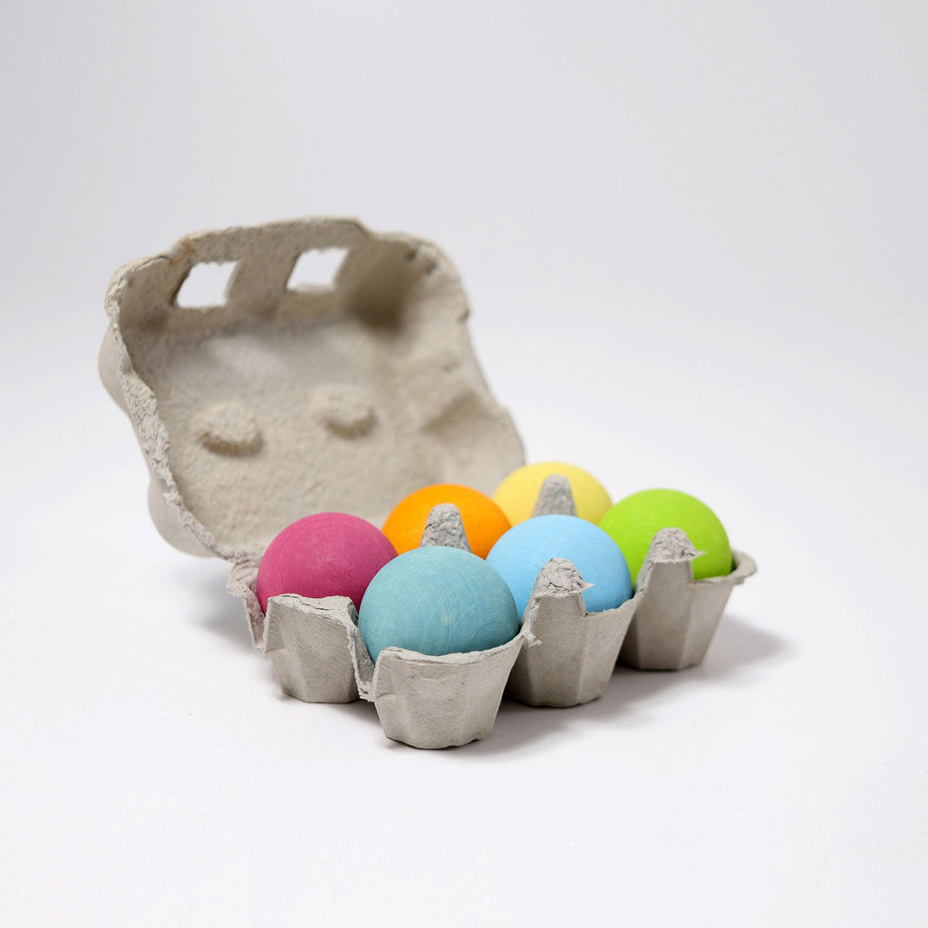 Grimm's Balls Large Pastel, set of 6 - vendor-unknown - Honeybee Toys