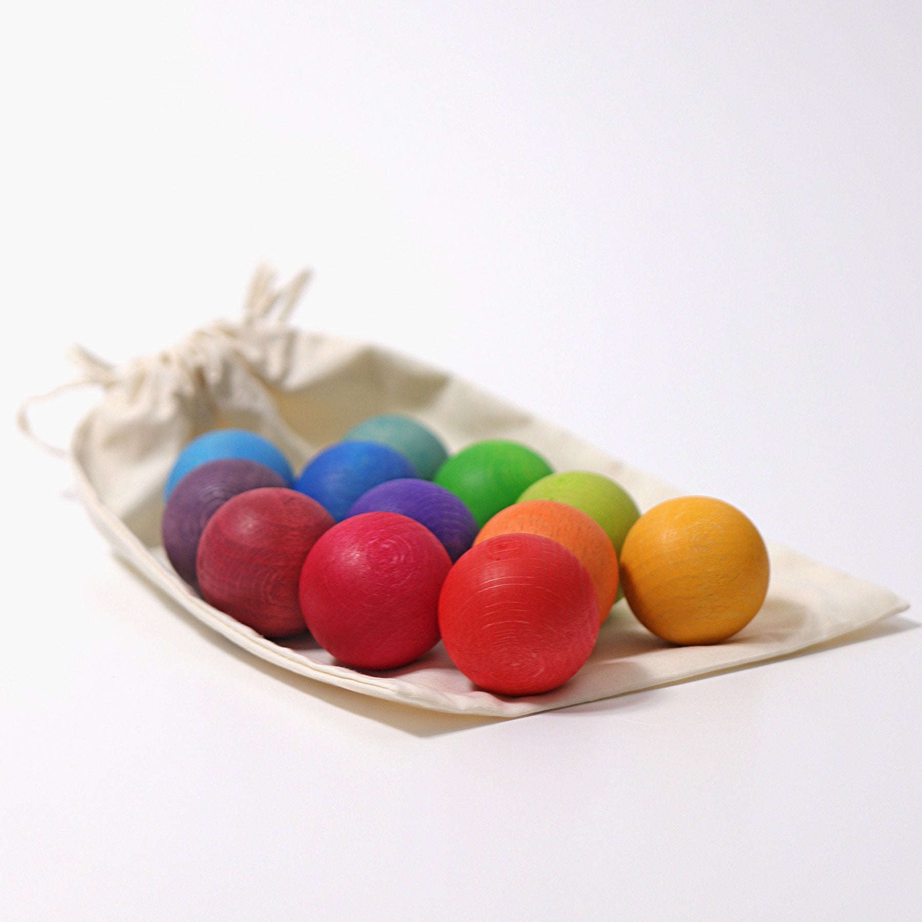 Grimm's Balls Small Rainbow, set of 12 - vendor-unknown - Honeybee Toys