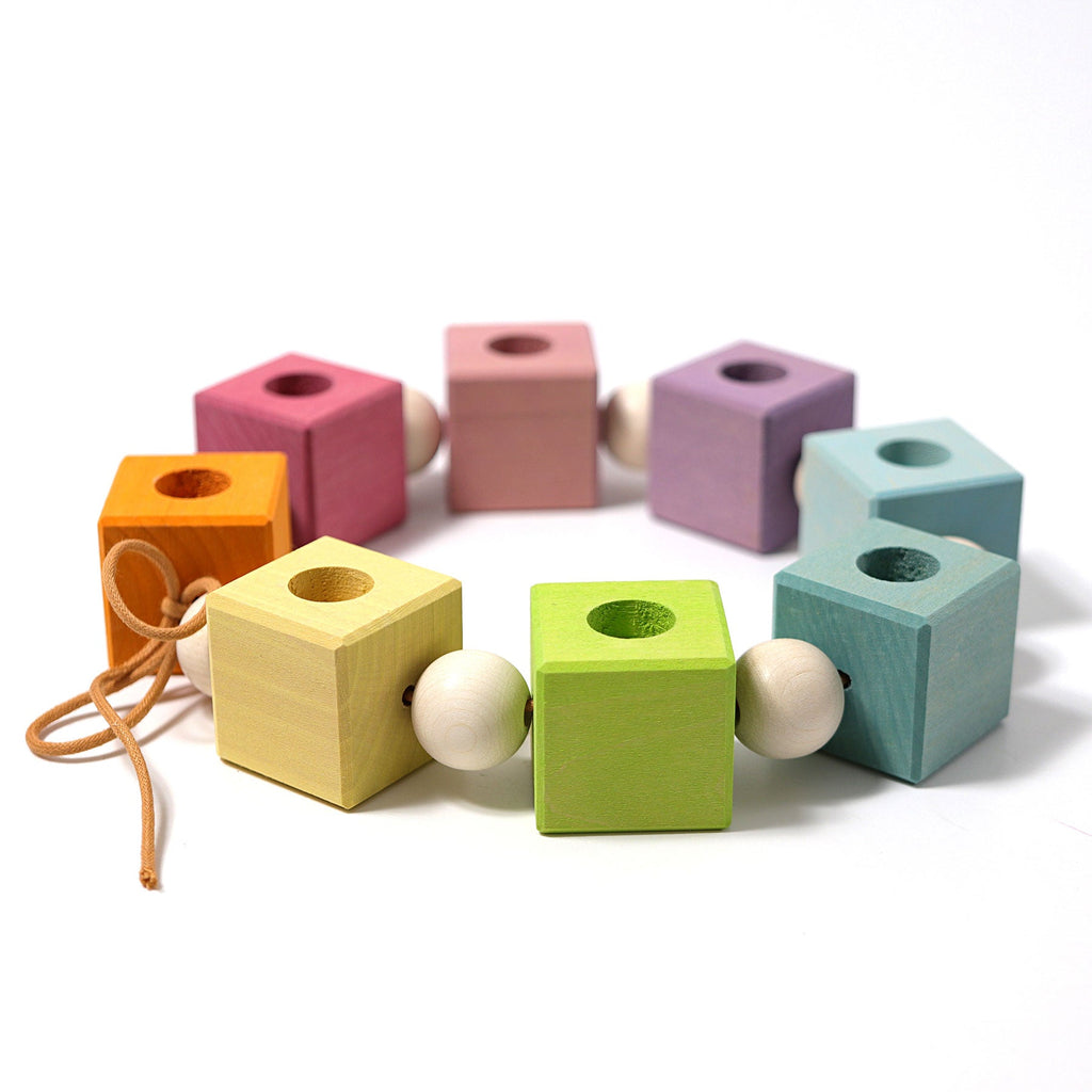 Grimm's Birthday Cubes Coloured - vendor-unknown - Honeybee Toys