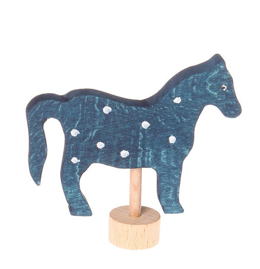 Grimm's Blue Horse Decoration - vendor-unknown - Honeybee Toys