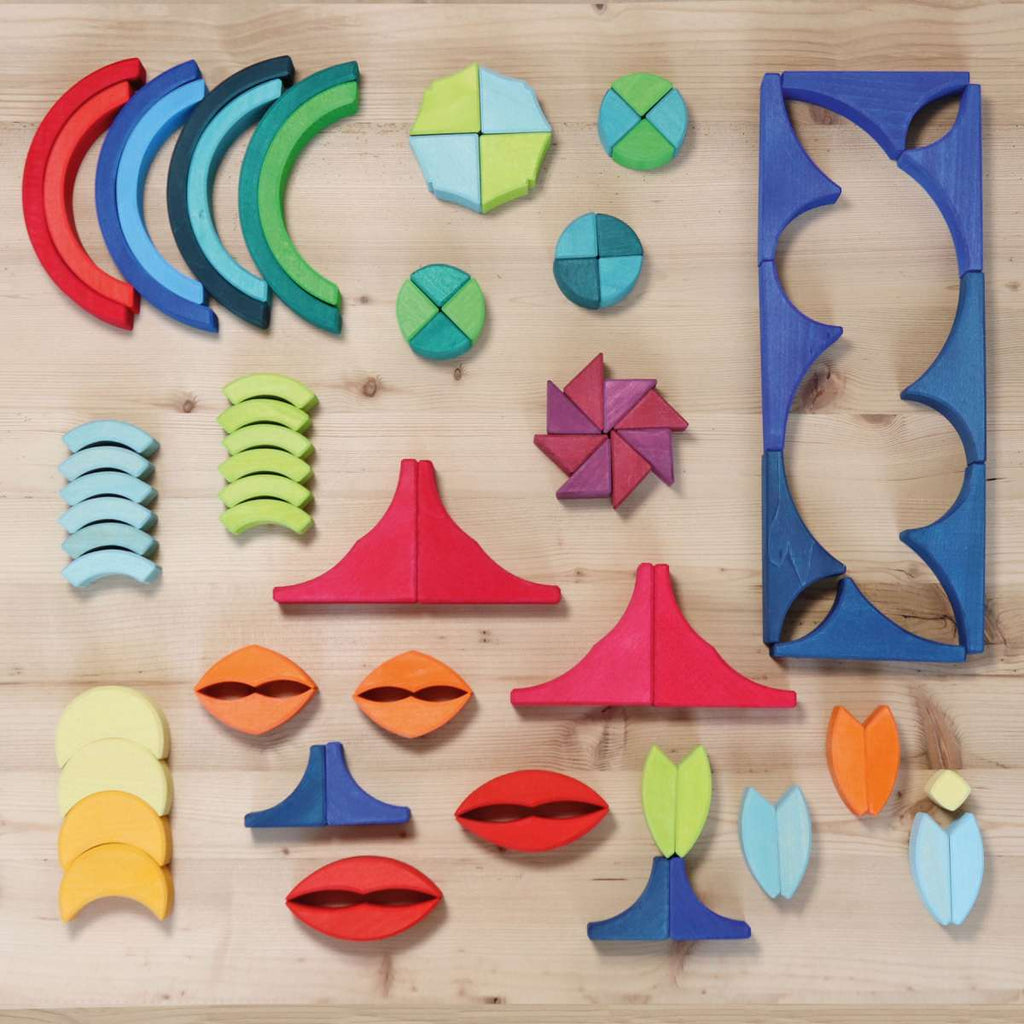 Grimm's Building Set Arcs in Squares NEW 2022 - vendor-unknown - Honeybee Toys
