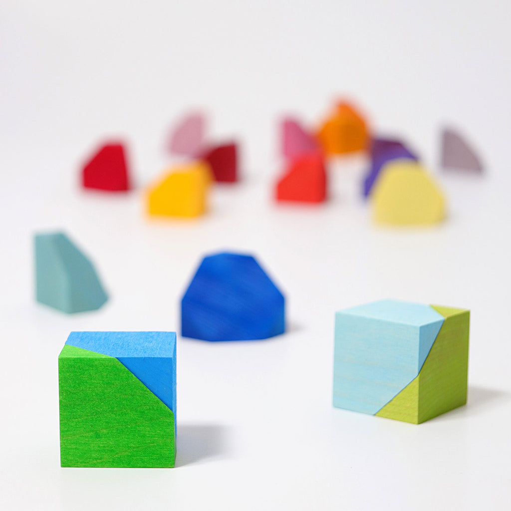 Grimm's Building Set Cornerstone with beveled edge - vendor-unknown - Honeybee Toys