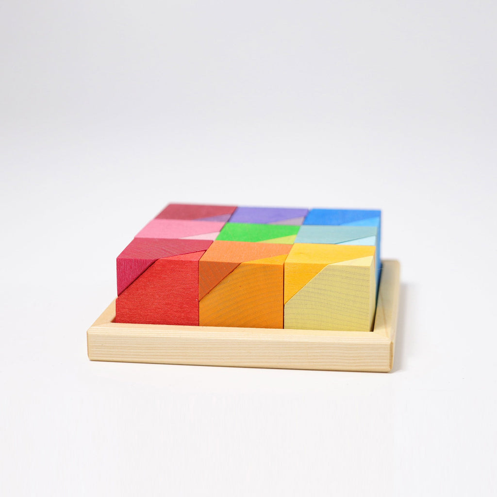Grimm's Building Set Cornerstone with beveled edge - vendor-unknown - Honeybee Toys