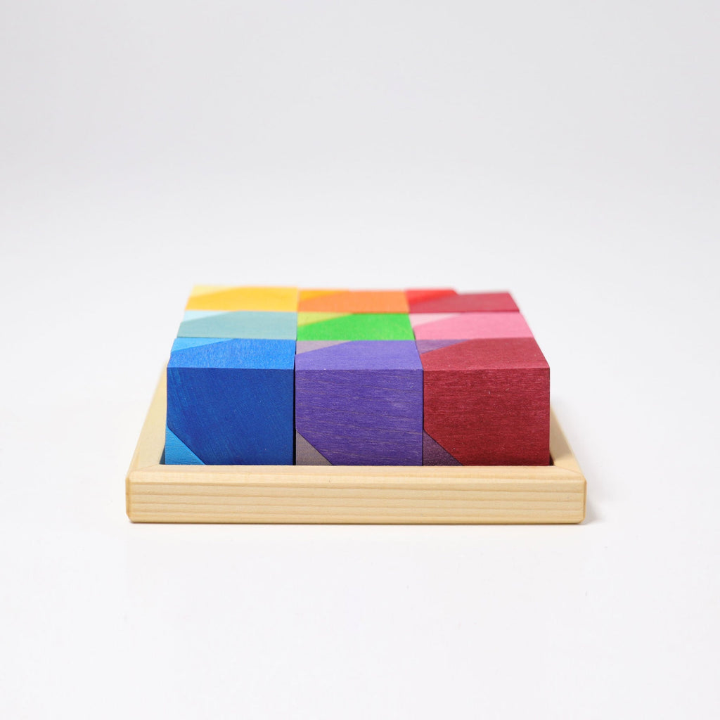 Grimm's Building Set Cornerstone with beveled edge - vendor-unknown - Honeybee Toys