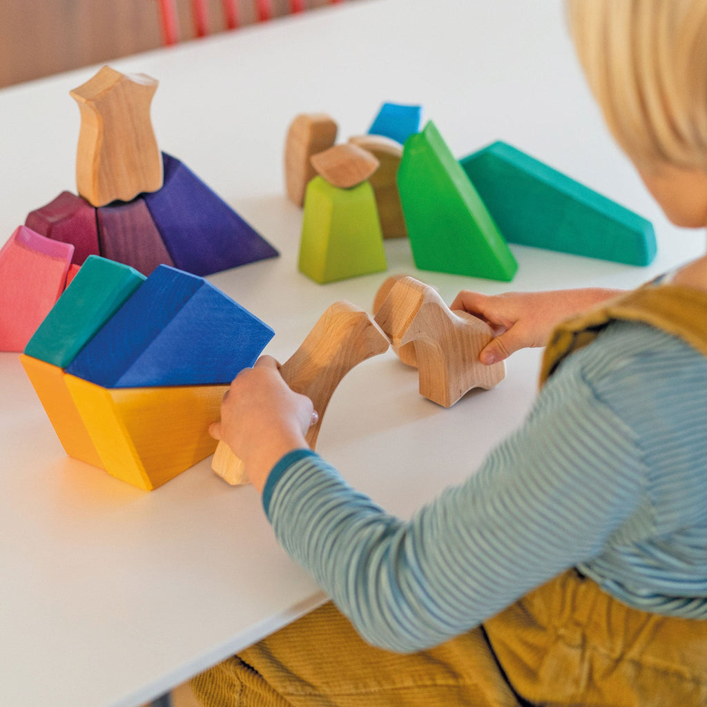 Grimm's Building Set Rainbow Lion - vendor-unknown - Honeybee Toys