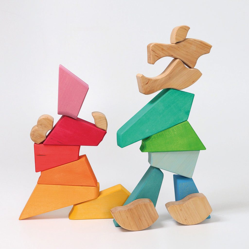 Grimm's Building Set Rainbow Lion - vendor-unknown - Honeybee Toys