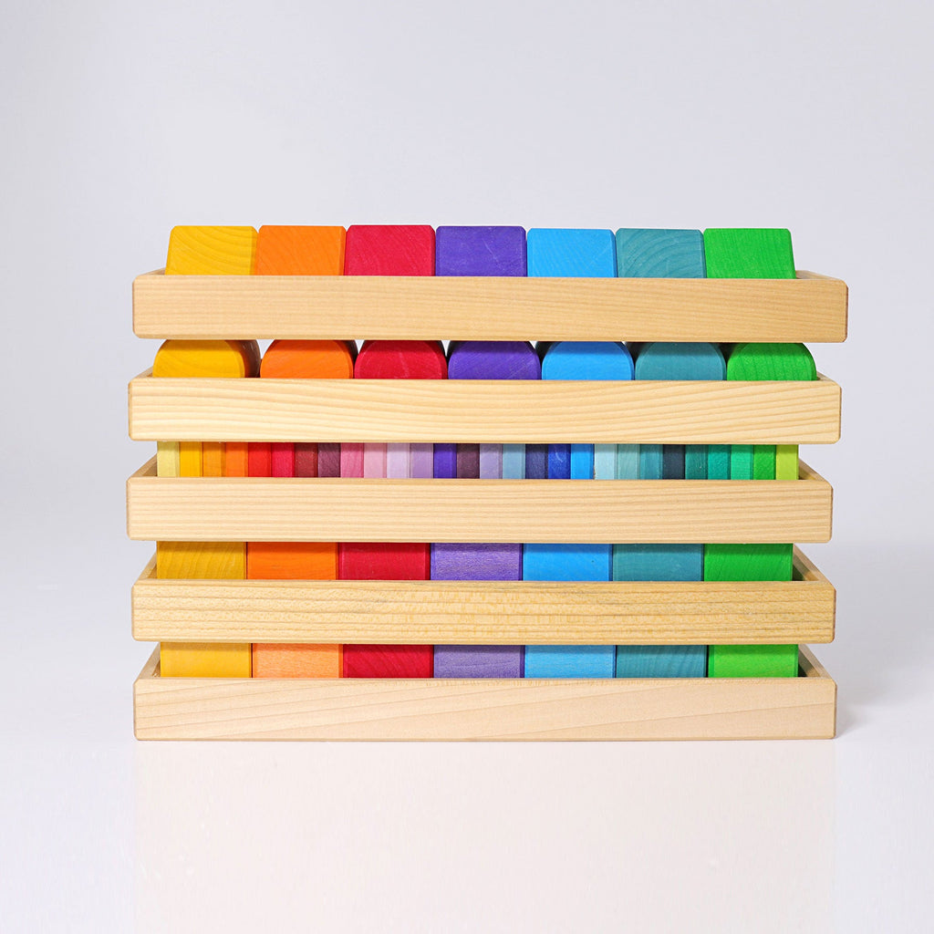 Grimm's Building Set Shapes & Colours - vendor-unknown - Honeybee Toys