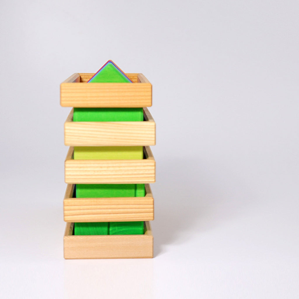 Grimm's Building Set Shapes & Colours - vendor-unknown - Honeybee Toys