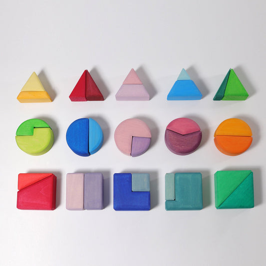 Grimm's Building Set Triangle, Square, Circle - vendor-unknown - Honeybee Toys