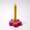 Grimm's Candle Holder Pink Flower - vendor-unknown - Honeybee Toys