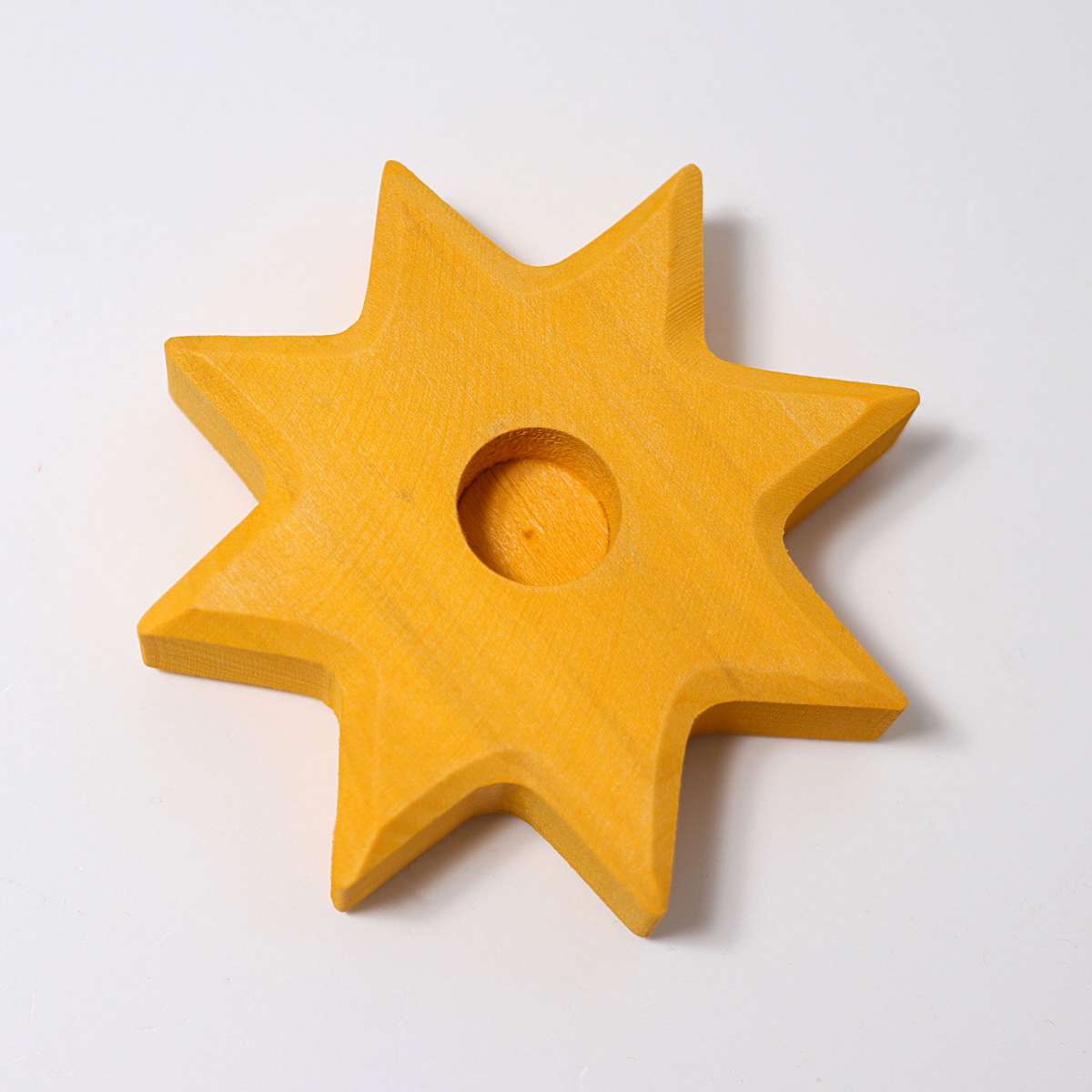 Grimm's Candle Holder Yellow Star - vendor-unknown - Honeybee Toys