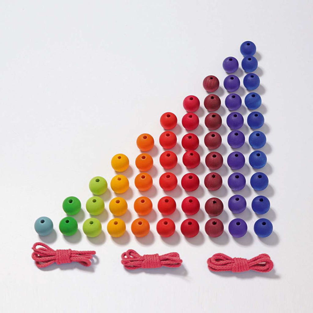 Grimm's Colourful Bead Stairs - vendor-unknown - Honeybee Toys