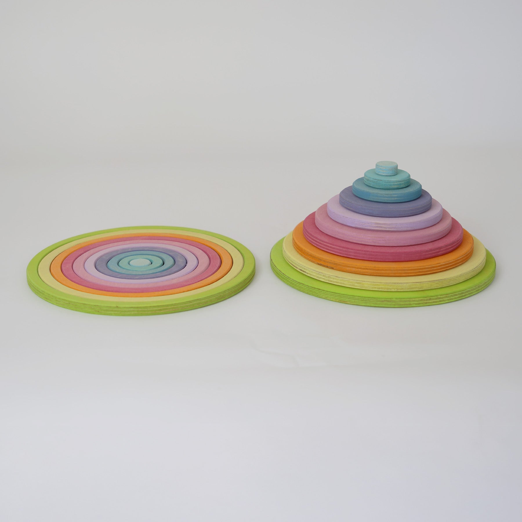 Grimm's Concentric Circles and Rings Pastel - vendor-unknown - Honeybee Toys