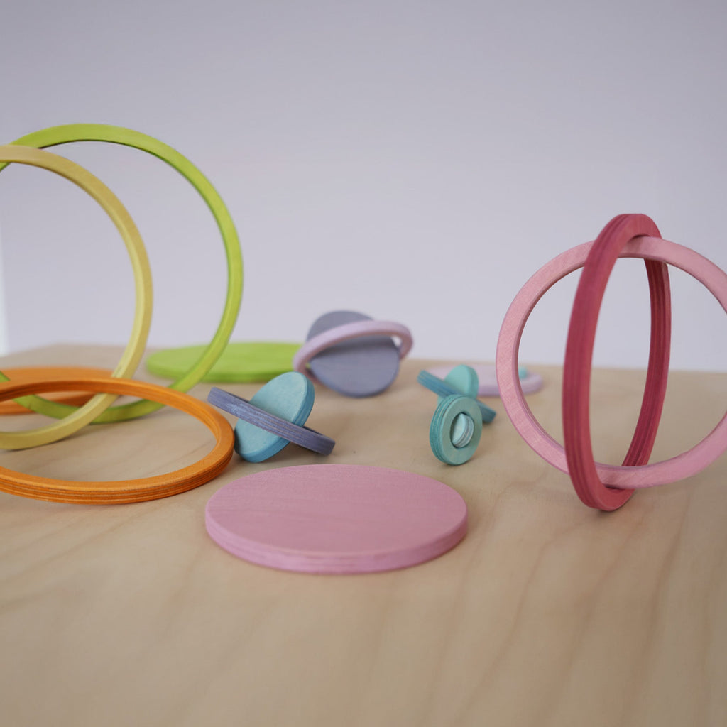 Grimm's Concentric Circles and Rings Pastel - vendor-unknown - Honeybee Toys