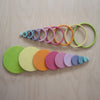 Grimm's Concentric Circles and Rings Pastel - vendor-unknown - Honeybee Toys