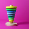 Grimm's Conical Tower Neon Green (Was $82.00 Now $55.00 32.5% saving) - vendor-unknown - Honeybee Toys