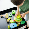 Grimm's Conical Tower Neon Green (Was $82.00 Now $55.00 32.5% saving) - vendor-unknown - Honeybee Toys
