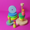 Grimm's Conical Tower Neon Green (Was $82.00 Now $55.00 32.5% saving) - vendor-unknown - Honeybee Toys
