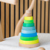 Grimm's Conical Tower Neon Green (Was $82.00 Now $55.00 32.5% saving) - vendor-unknown - Honeybee Toys