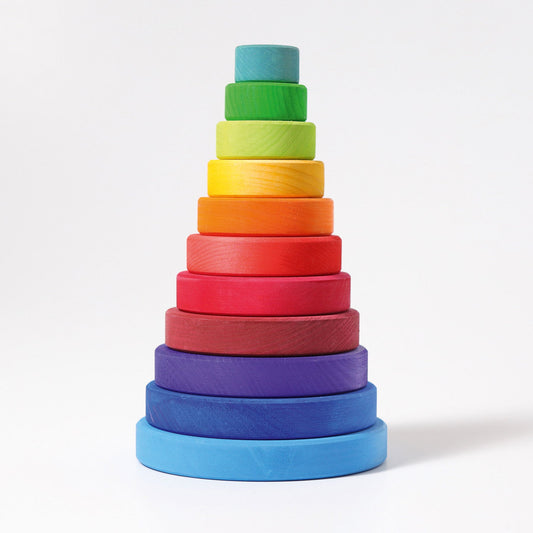 Grimm's Conical Tower Rainbow - vendor-unknown - Honeybee Toys