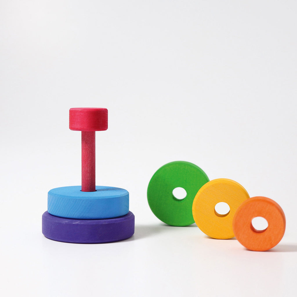 Grimm's Conical Tower Small Rainbow - vendor-unknown - Honeybee Toys