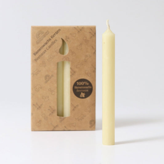 Grimm's Creme 100% Beeswax Candles - vendor-unknown - Honeybee Toys