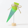 Grimm's Decoration School Cone Green - vendor-unknown - Honeybee Toys