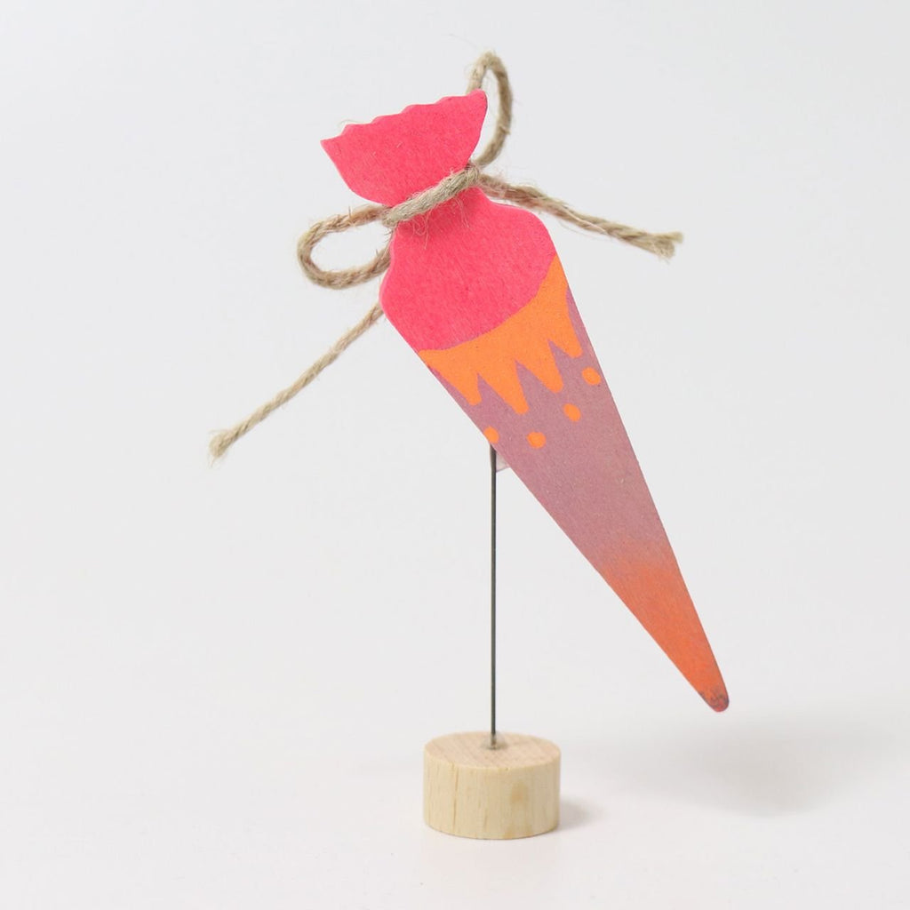 Grimm's Decoration School Cone Pink - vendor-unknown - Honeybee Toys