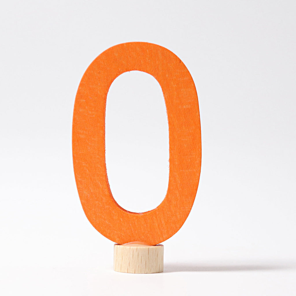 Grimm's Decorative Number 0 - vendor-unknown - Honeybee Toys