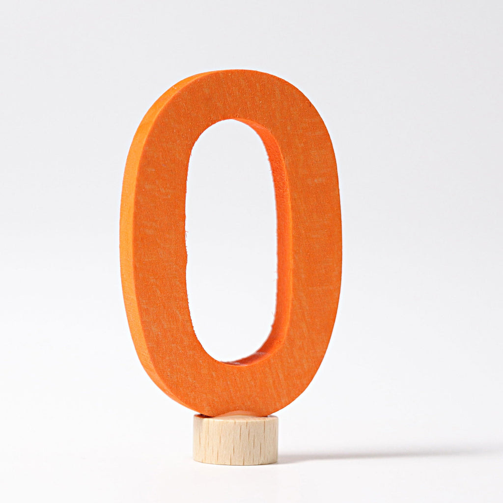 Grimm's Decorative Number 0 - vendor-unknown - Honeybee Toys