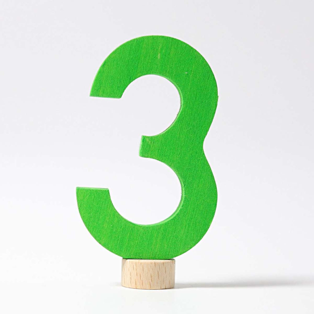 Grimm's Decorative Number 3 - vendor-unknown - Honeybee Toys