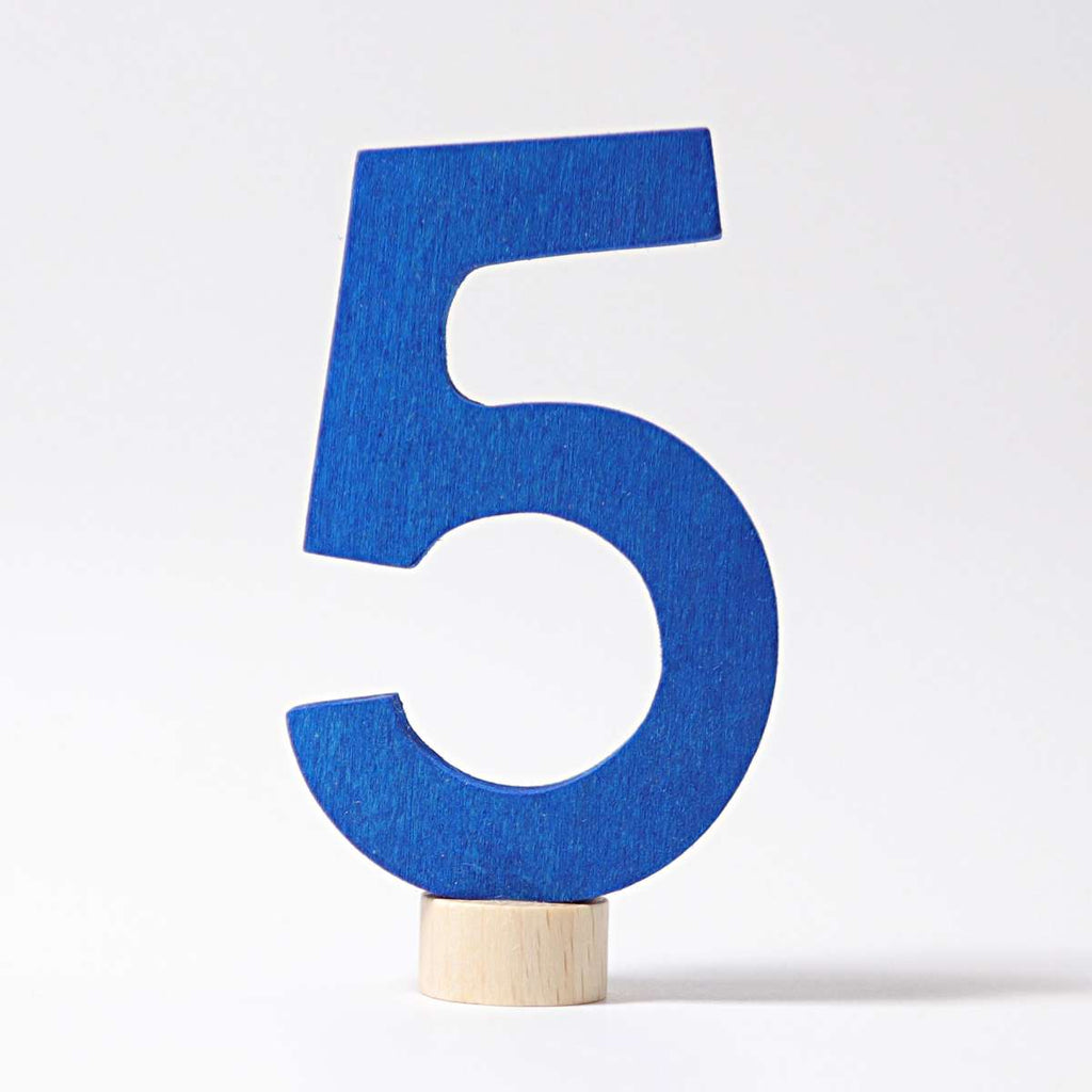 Grimm's Decorative Number 5 - vendor-unknown - Honeybee Toys