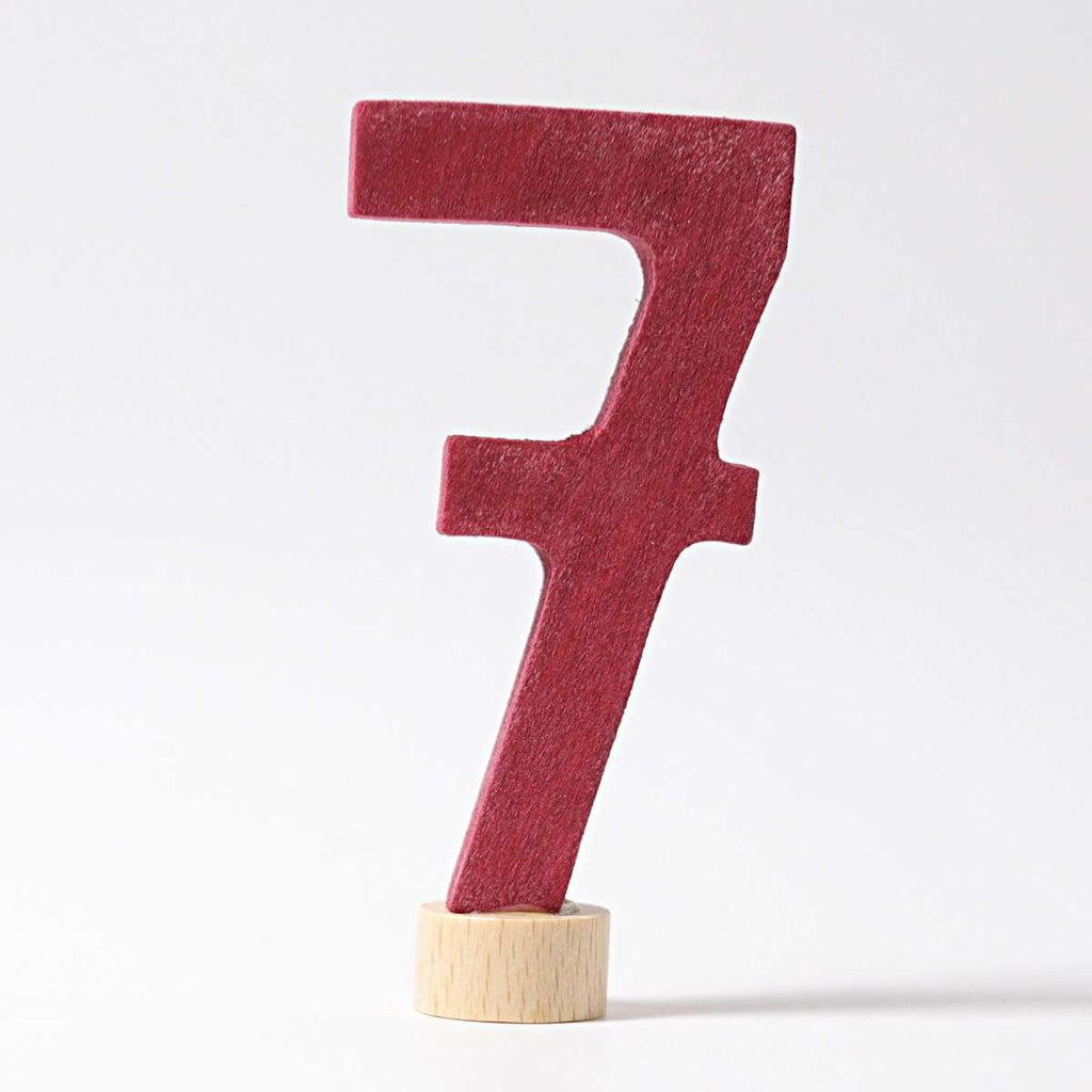 Grimm's Decorative Number 7 - vendor-unknown - Honeybee Toys